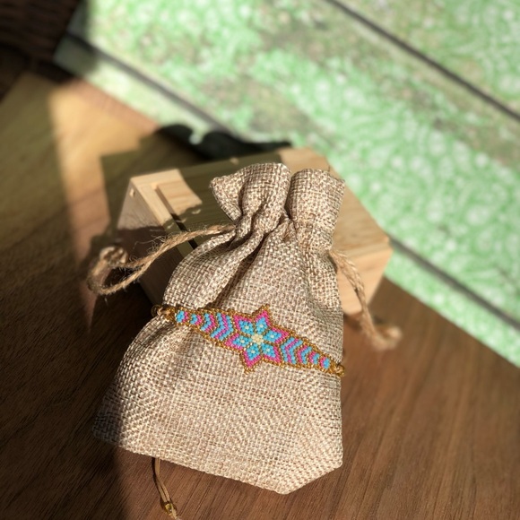 Miyuki Seed Beaded Star Bracelet - Picture 3 of 4